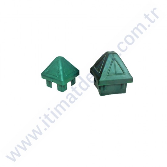 Yeşil Kubbeli Panel Çit Kapağı 60x60