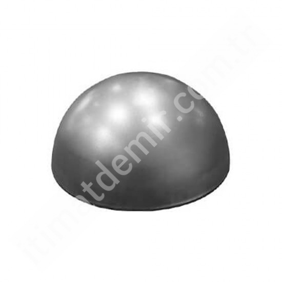 Metal Boru Kapağı 40 mm Lik Kubbeli & Kep Metal Boru Kapağı 40 mm Lik Kubbeli & Kep