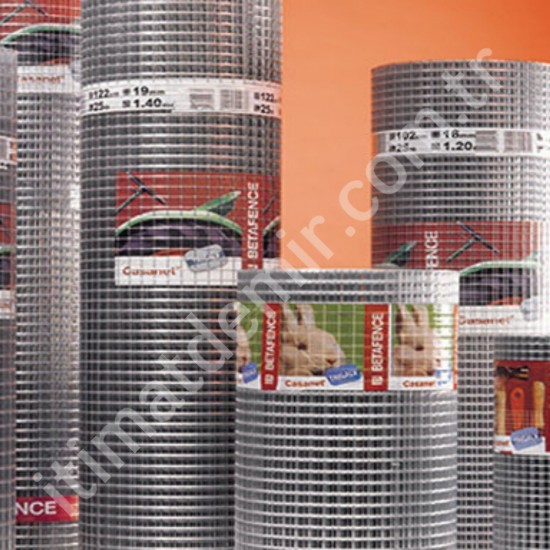 Casanet Puntalı Tel 19x19 Göz Aralığı (2,05mm.) H: 100cm L:25MT