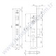 Kale 153 30 Mm Dilli Silindirli Gömme 33+10+33mm (76mm) Barelli Kilit