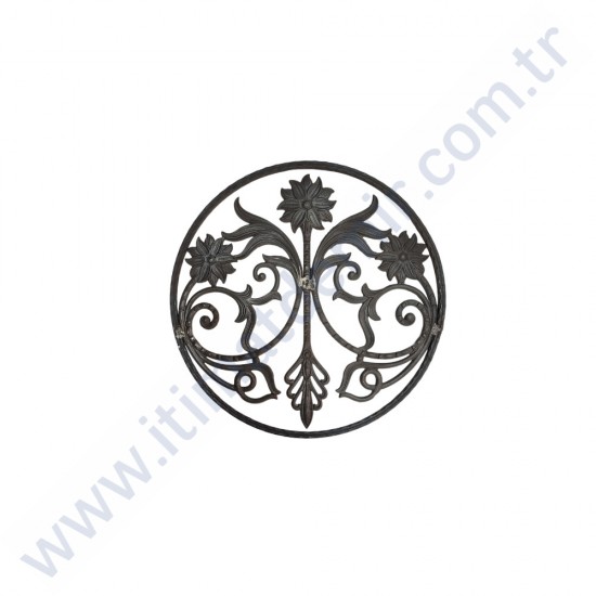 MÇM 1053 Ferforje Döküm Korkuluk Panel Çap 50 cm
