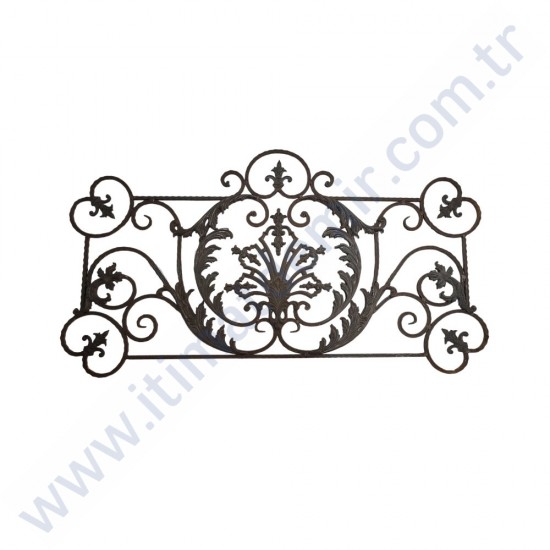 MÇM 1272 Ferforje Döküm Korkuluk Panel 125x67 cm