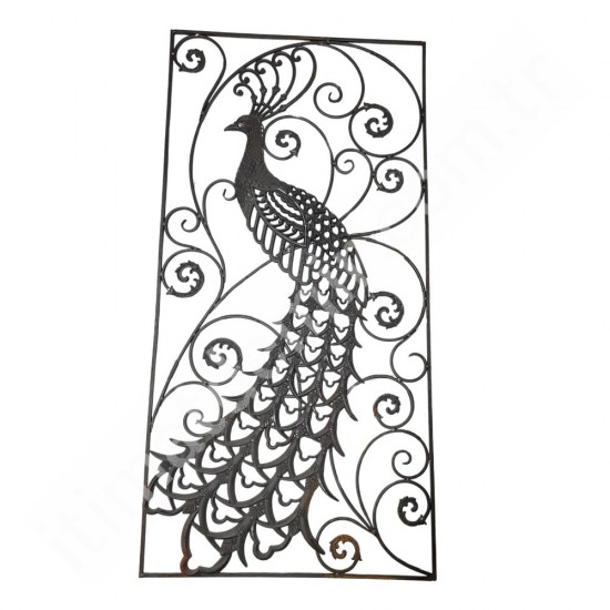 MÇM 1341 Ferforje Döküm Korkuluk Panel Tavus Kuşu Sağ 80x160 cm MÇM 1341 Ferforje Döküm Korkuluk Panel Tavus Kuşu Sağ 80x160 cm