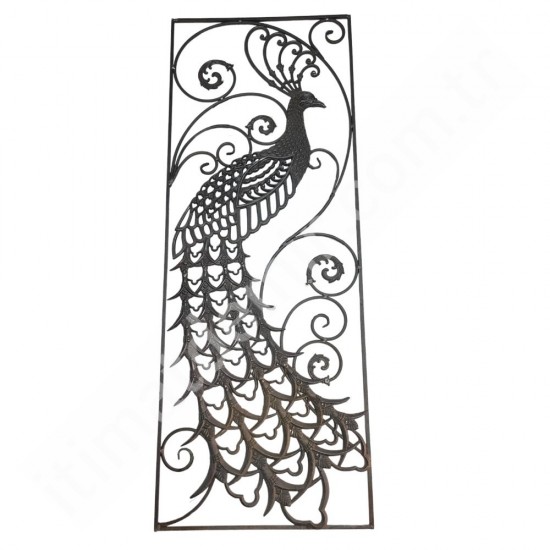 MÇM 1348 Ferforje Döküm Korkuluk Panel Tavus Kuşu Sol 60x160 cm MÇM 1348 Ferforje Döküm Korkuluk Panel Tavus Kuşu Sol 60x160 cm