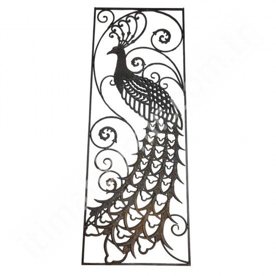 MÇM 1349 Ferforje Döküm Korkuluk Panel Tavus Kuşu Sağ 60x160 cm MÇM 1349 Ferforje Döküm Korkuluk Panel Tavus Kuşu Sağ 60x160 cm
