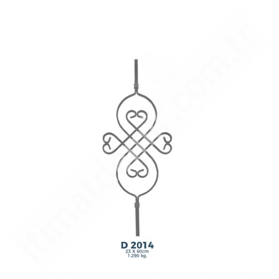 D2014 Ferforje Dekoratif Çubuk Motif 60cm D2014 Ferforje Dekoratif Çubuk Motif 60cm