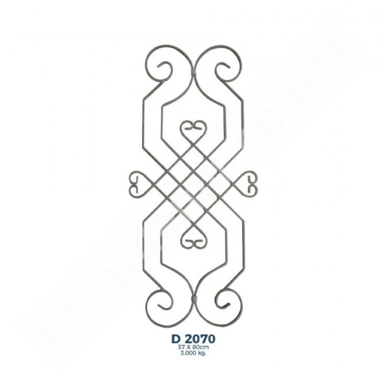 D2070 Ferforje Dekoratif Çubuk Motif 80cm D2070 Ferforje Dekoratif Çubuk Motif 80cm
