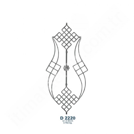 D2220 Ferforje Dekoratif Çubuk Motif 80cm D2220 Ferforje Dekoratif Çubuk Motif 80cm