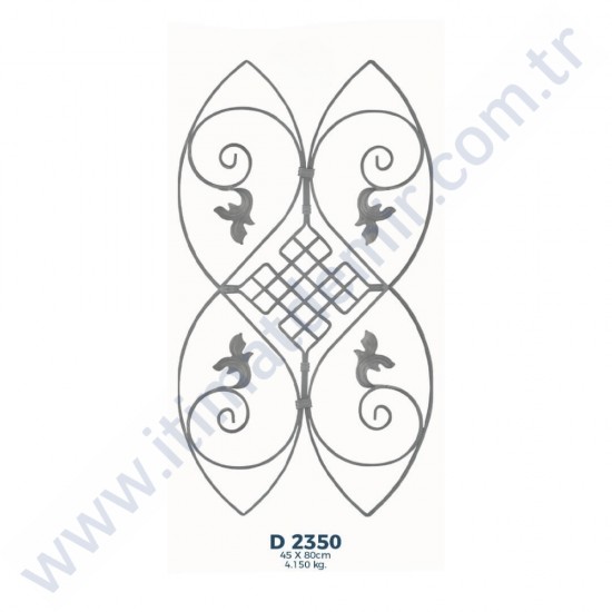 D2350 Ferforje Dekoratif Çubuk Motif 80cm