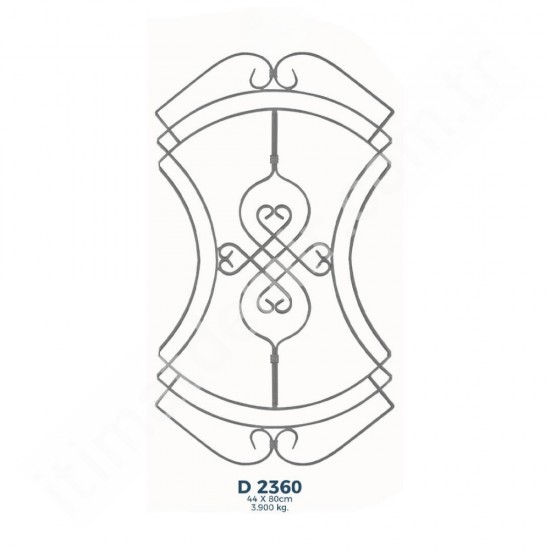D2360 Ferforje Dekoratif Çubuk Motif 80cm D2360 Ferforje Dekoratif Çubuk Motif 80cm