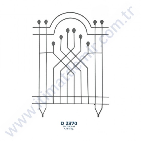 D2370 Ferforje Dekoratif Çubuk Motif 80cm