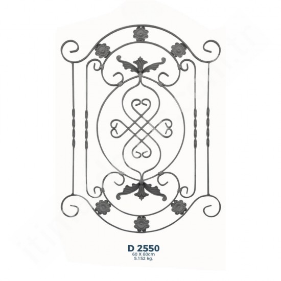 D2550 Ferforje Dekoratif Çubuk Motif 80cm D2550 Ferforje Dekoratif Çubuk Motif 80cm