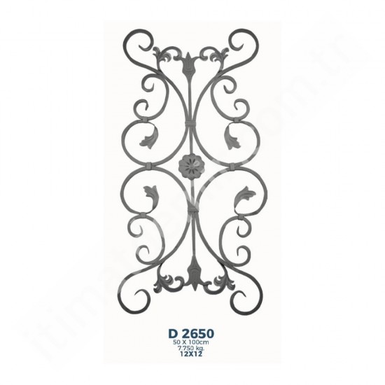 D2650 Ferforje Dekoratif Çubuk Motif 100cm D2650 Ferforje Dekoratif Çubuk Motif 100cm