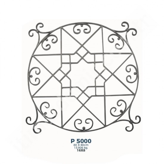P5000 Ferforje Dekoratif Panel Motif 80x80cm P5000 Ferforje Dekoratif Panel Motif 80x80cm