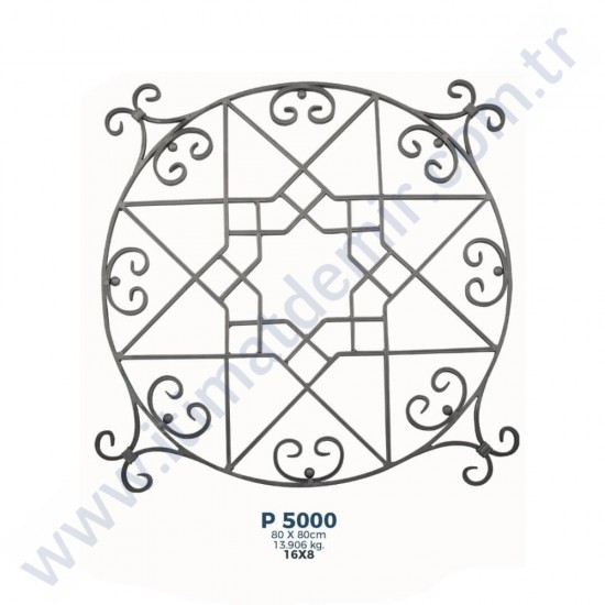 P5000 Ferforje Dekoratif Panel Motif 80x80cm