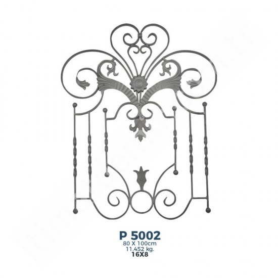 P5002 Ferforje Dekoratif Panel Motif 100x80cm P5002 Ferforje Dekoratif Panel Motif 100x80cm