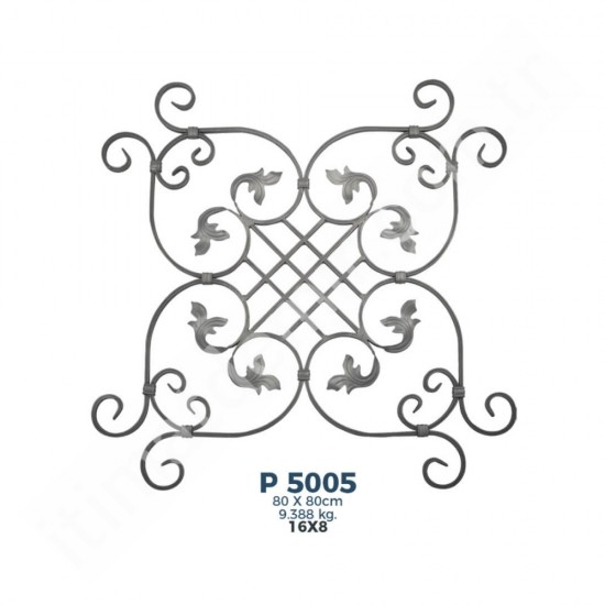 P5005 Ferforje Dekoratif Panel Motif 80x80cm P5005 Ferforje Dekoratif Panel Motif 80x80cm