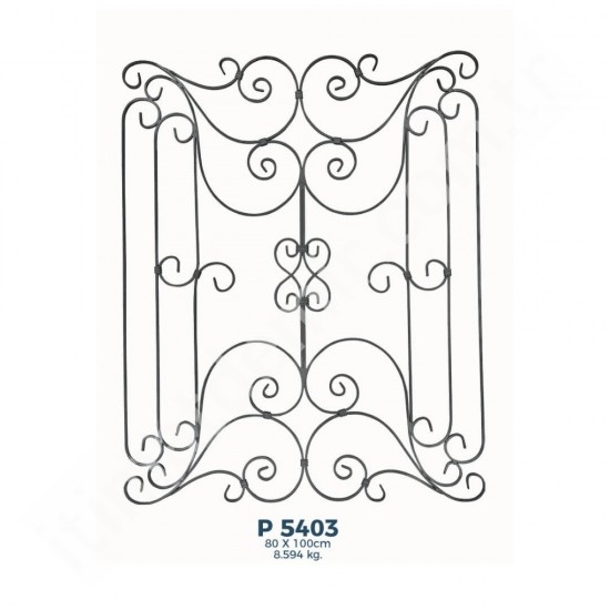 P5403 Ferforje Dekoratif Panel Motif 100x80cm P5403 Ferforje Dekoratif Panel Motif 100x80cm