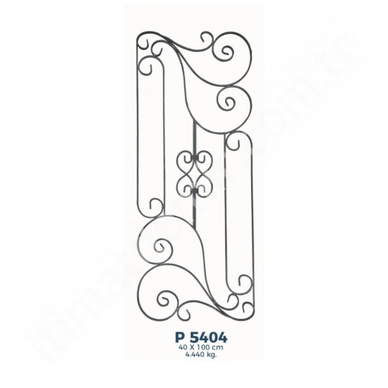 P5404 Ferforje Dekoratif Panel Motif 100x40cm P5404 Ferforje Dekoratif Panel Motif 100x40cm