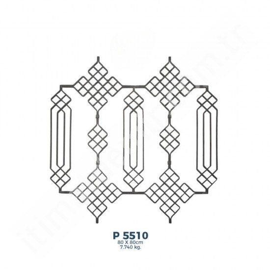 P5510 Ferforje Dekoratif Panel Motif 80x80cm P5510 Ferforje Dekoratif Panel Motif 80x80cm