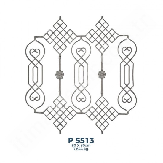 P5513 Ferforje Dekoratif Panel Motif 80x80cm P5513 Ferforje Dekoratif Panel Motif 80x80cm