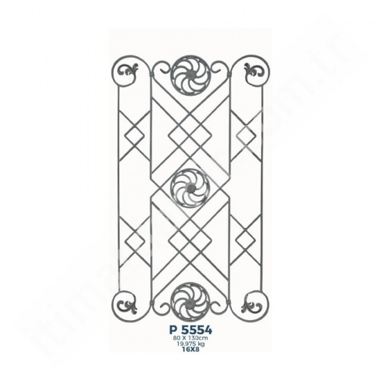 P5554 Ferforje Dekoratif Panel Motif 130x80cm P5554 Ferforje Dekoratif Panel Motif 130x80cm