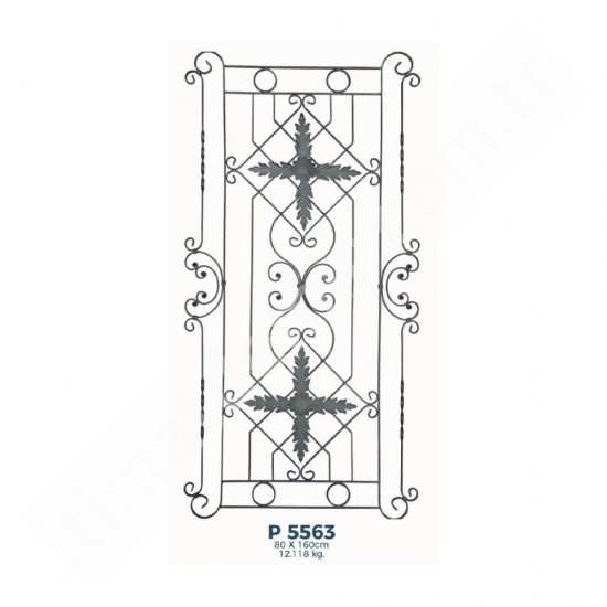 P5563 Ferforje Dekoratif Panel Motif 160x80cm P5563 Ferforje Dekoratif Panel Motif 160x80cm
