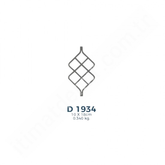 D1934 Ferforje Dekoratif Ara Parça Motif 18cm D1934 Ferforje Dekoratif Ara Parça Motif 18cm