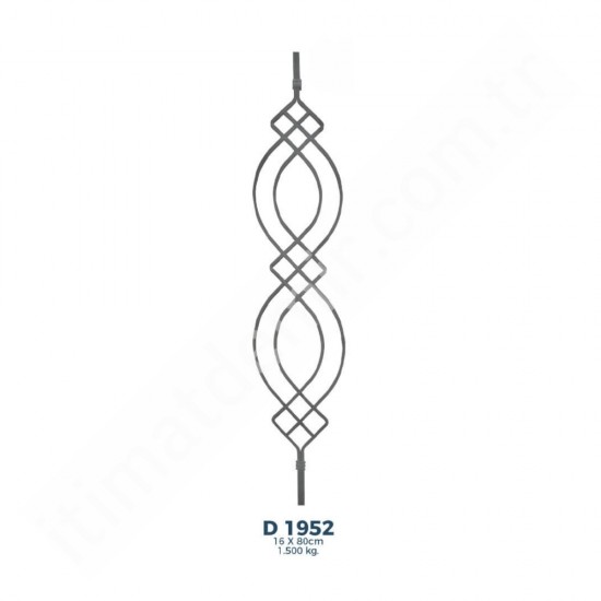 D1952 Ferforje Dekoratif Çubuk Motif 80cm D1952 Ferforje Dekoratif Çubuk Motif 80cm
