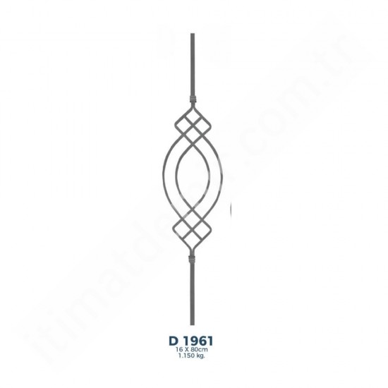 D1961 Ferforje Dekoratif Çubuk Motif 80cm D1961 Ferforje Dekoratif Çubuk Motif 80cm