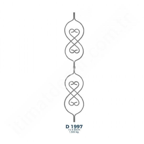 D1997 Ferforje Dekoratif Çubuk Motif 80cm D1997 Ferforje Dekoratif Çubuk Motif 80cm