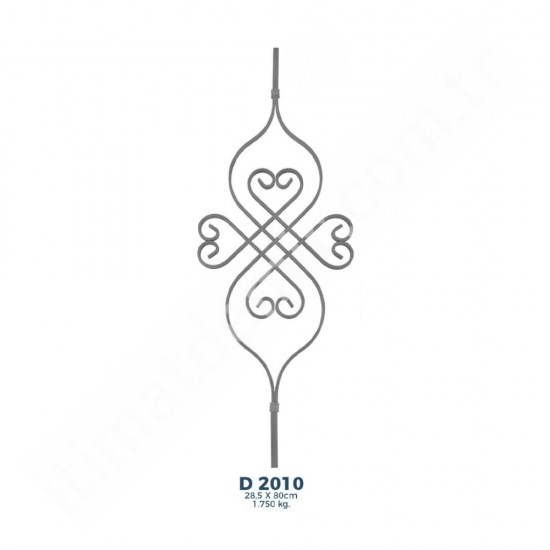 D2010 Ferforje Dekoratif Çubuk Motif 80cm D2010 Ferforje Dekoratif Çubuk Motif 80cm