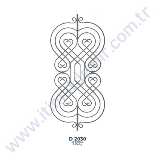 D2030 Ferforje Dekoratif Çubuk Motif 90cm