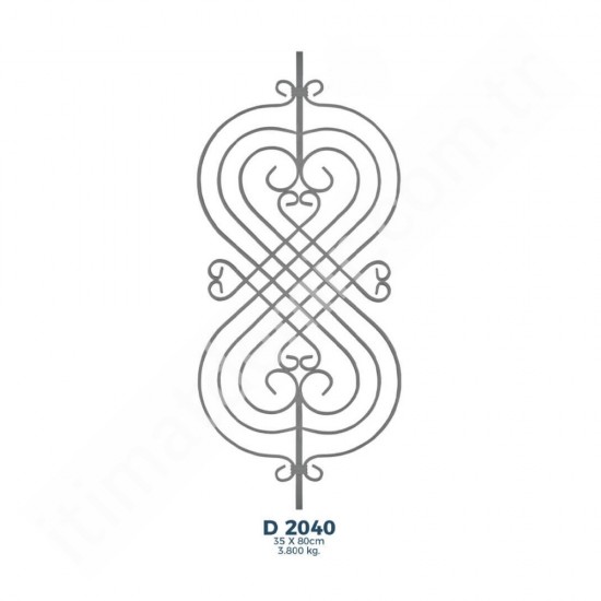 D2040 Ferforje Dekoratif Çubuk Motif 80cm D2040 Ferforje Dekoratif Çubuk Motif 80cm
