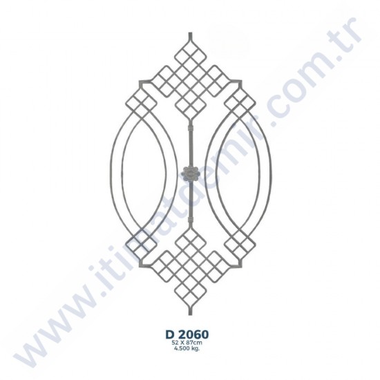 D2060 Ferforje Dekoratif Çubuk Motif 87cm