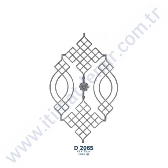 D2065 Ferforje Dekoratif Çubuk Motif 70cm