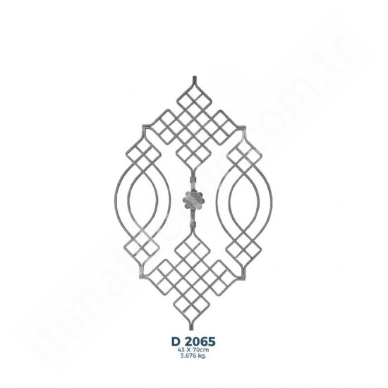 D2065 Ferforje Dekoratif Çubuk Motif 70cm D2065 Ferforje Dekoratif Çubuk Motif 70cm