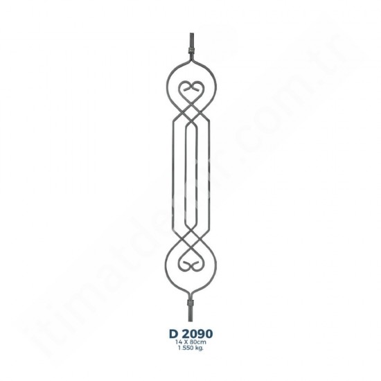 D2090 Ferforje Dekoratif Çubuk Motif 80cm D2090 Ferforje Dekoratif Çubuk Motif 80cm
