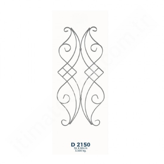 D2150 Ferforje Dekoratif Çubuk Motif 80cm D2150 Ferforje Dekoratif Çubuk Motif 80cm