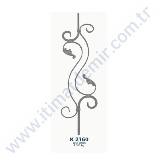 K2160 Ferforje Dekoratif Çubuk Motif 80cm