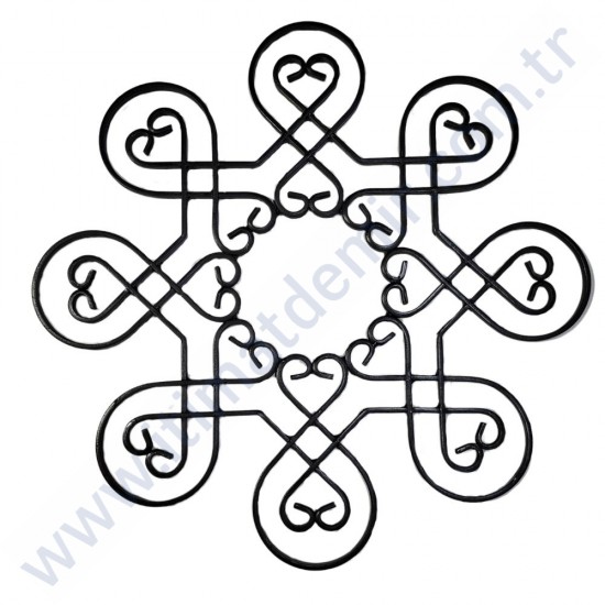 PEM5176 Ferforje Dekoratif Panel Motif 59x59cm