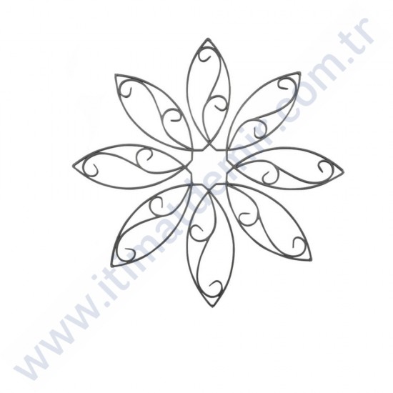 PEM5177 Ferforje Dekoratif Panel Motif 82x82cm