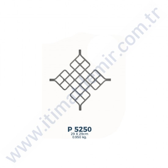 P5250 Ferforje Dekoratif Ara Parça Motif 29x29cm