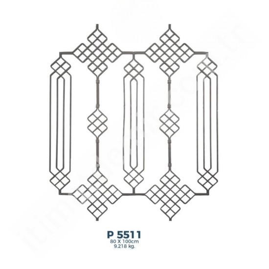 P5511 Ferforje Dekoratif Panel Motif 100x80cm P5511 Ferforje Dekoratif Panel Motif 100x80cm