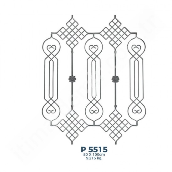 P5515 Ferforje Dekoratif Panel Motif 100x80cm P5515 Ferforje Dekoratif Panel Motif 100x80cm