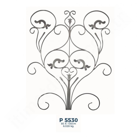 P5530 Ferforje Dekoratif Panel Motif 100x80cm P5530 Ferforje Dekoratif Panel Motif 100x80cm