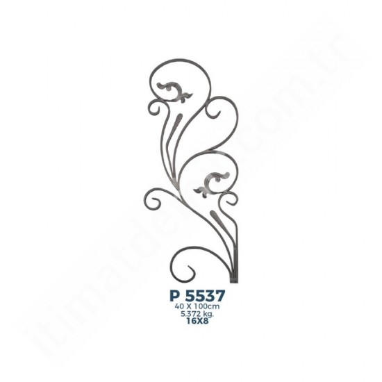 P5537 Ferforje Dekoratif Panel Motif 100x40cm P5537 Ferforje Dekoratif Panel Motif 100x40cm