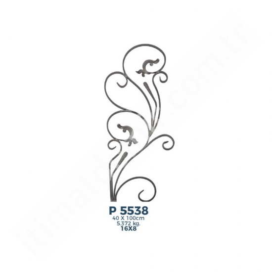 P5538 Ferforje Dekoratif Panel Motif 100x40cm P5538 Ferforje Dekoratif Panel Motif 100x40cm