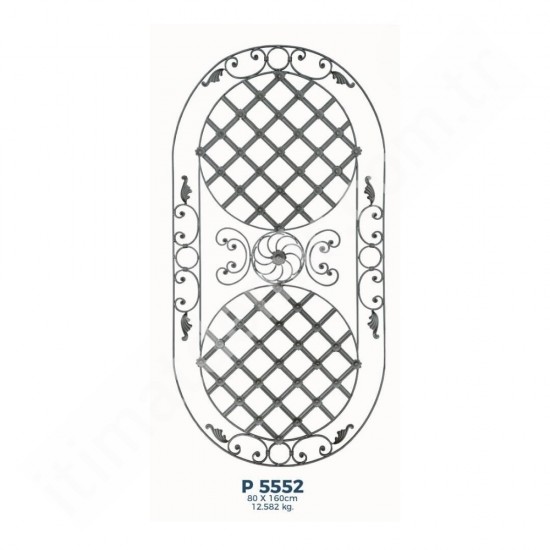 P5552 Ferforje Dekoratif Panel Motif 160x80cm P5552 Ferforje Dekoratif Panel Motif 160x80cm