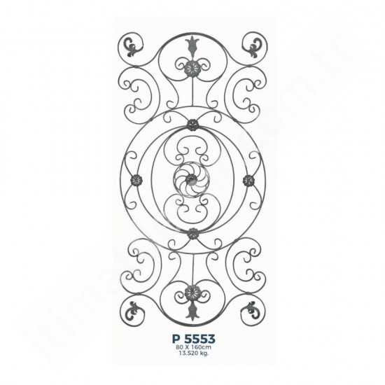 P5553 Ferforje Dekoratif Panel Motif 160x80cm P5553 Ferforje Dekoratif Panel Motif 160x80cm
